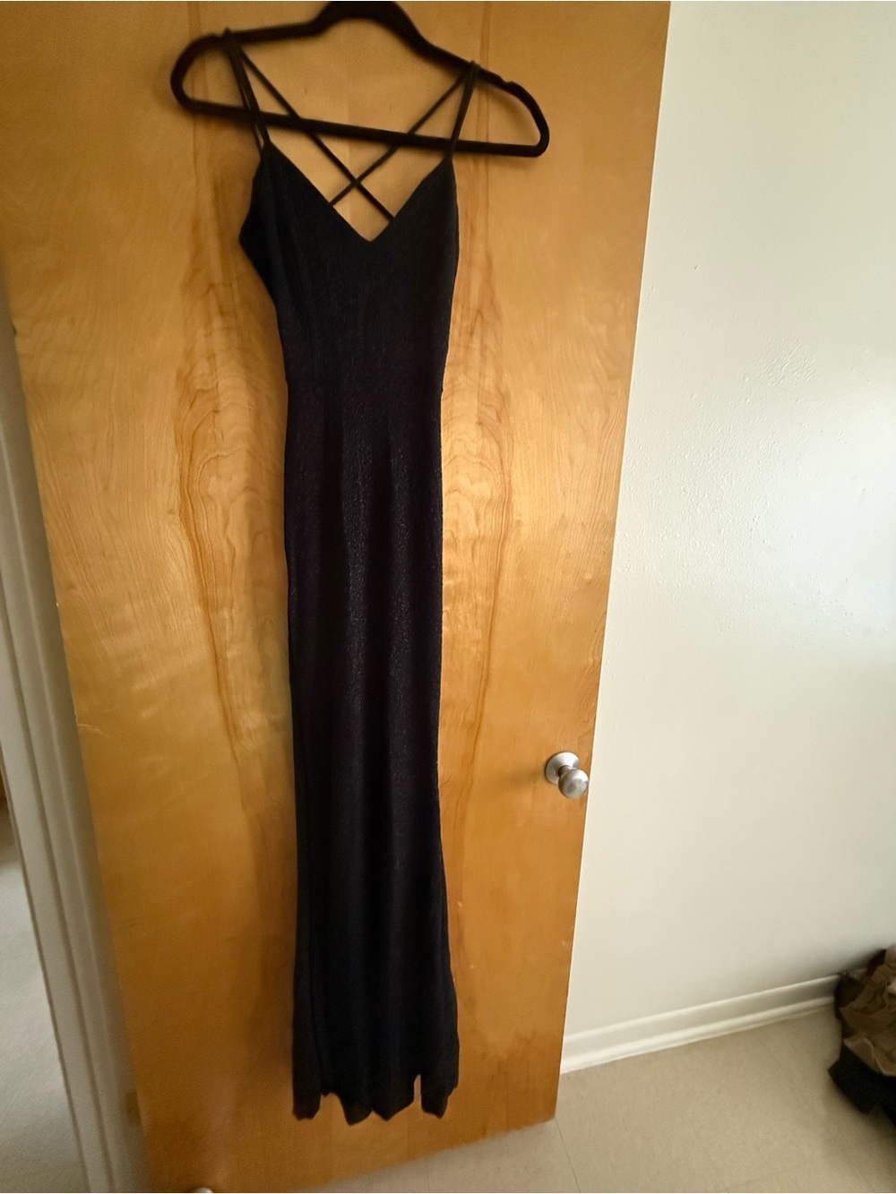 Windsor Black Sparkly Maxi Dress